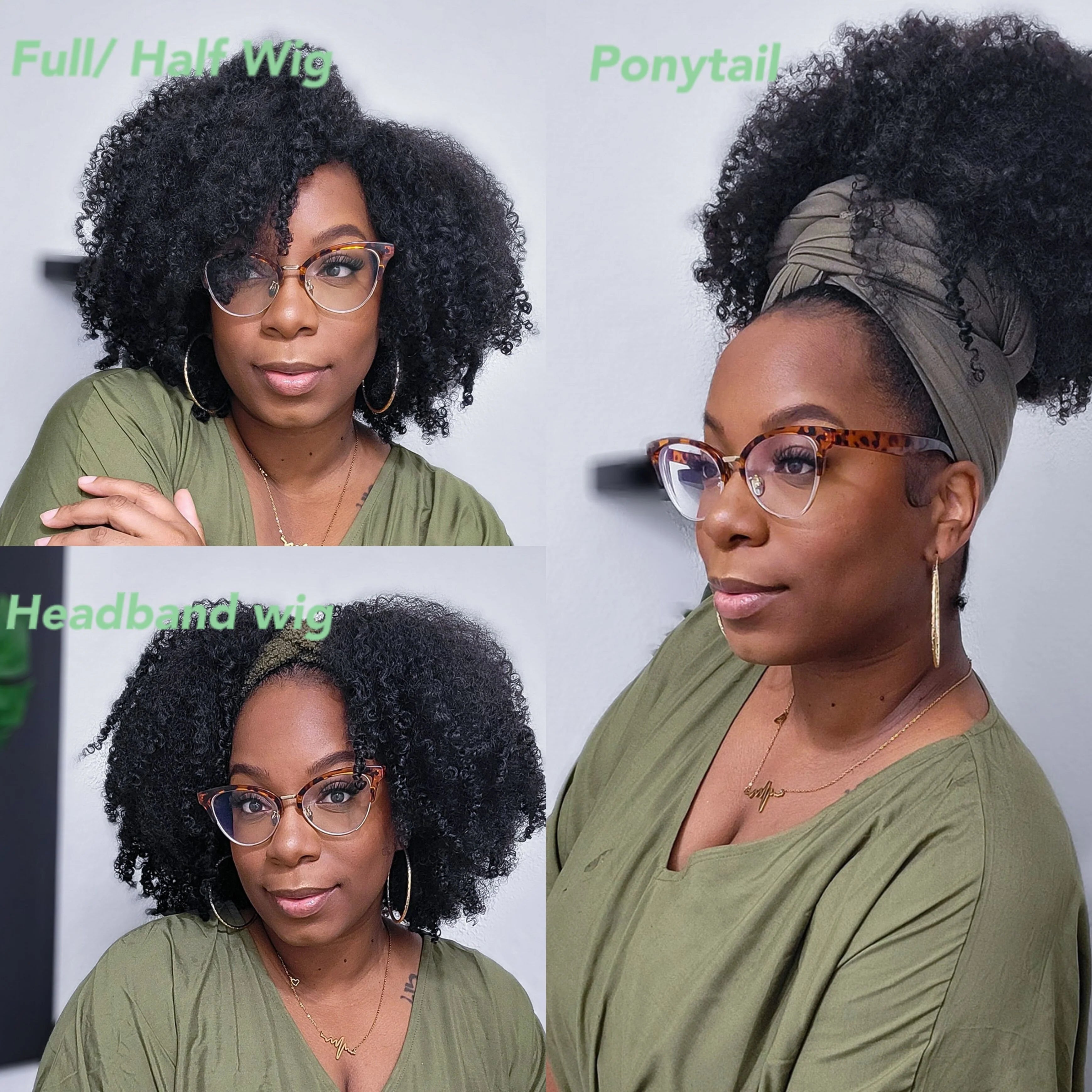 10 ways to style a half wig with NO leave out ft. Outre quick weave AMBER myqualityhair