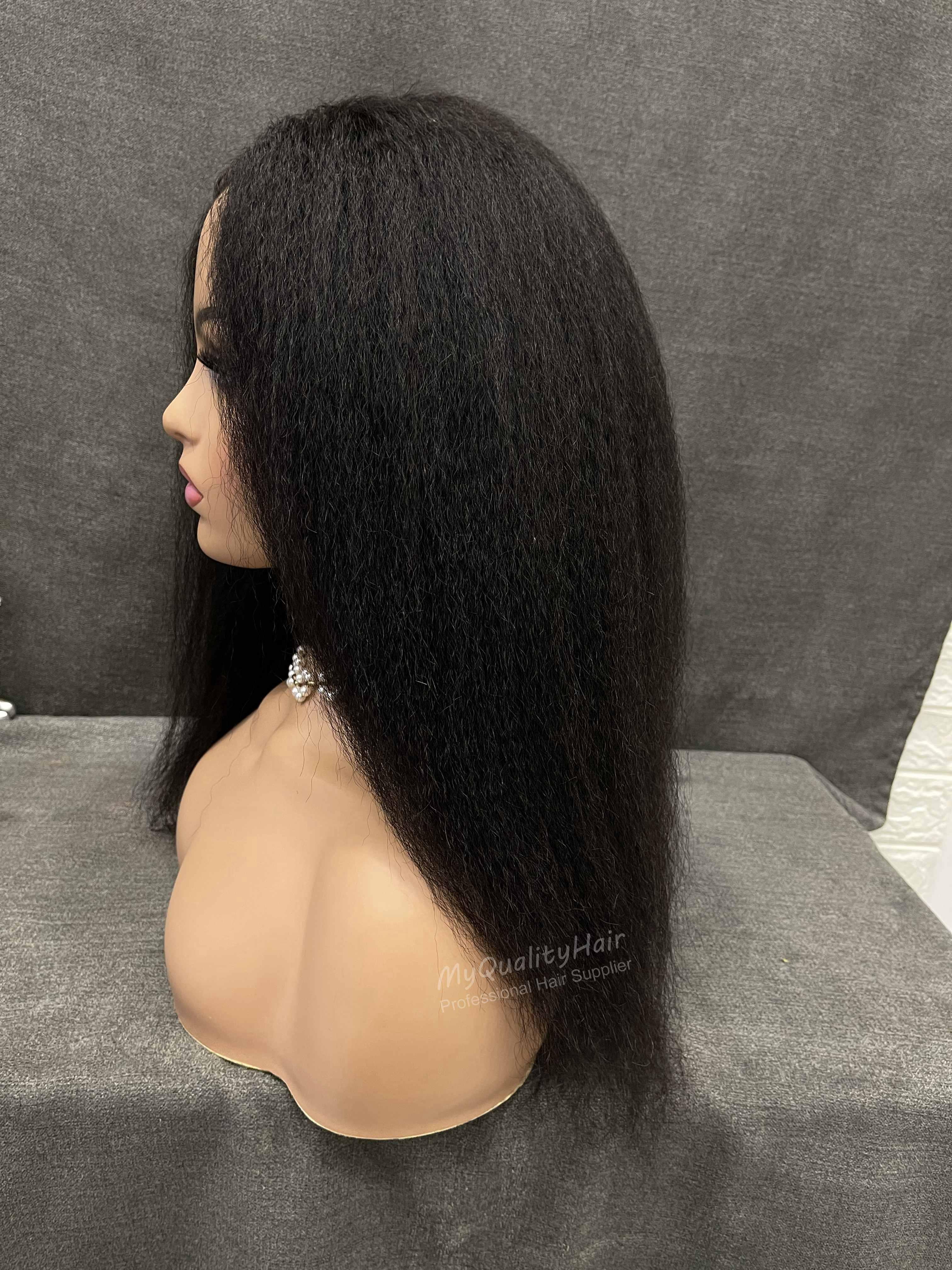 No Leave Out No Lace No Gel Kinky Straight V Part Wigs VP03