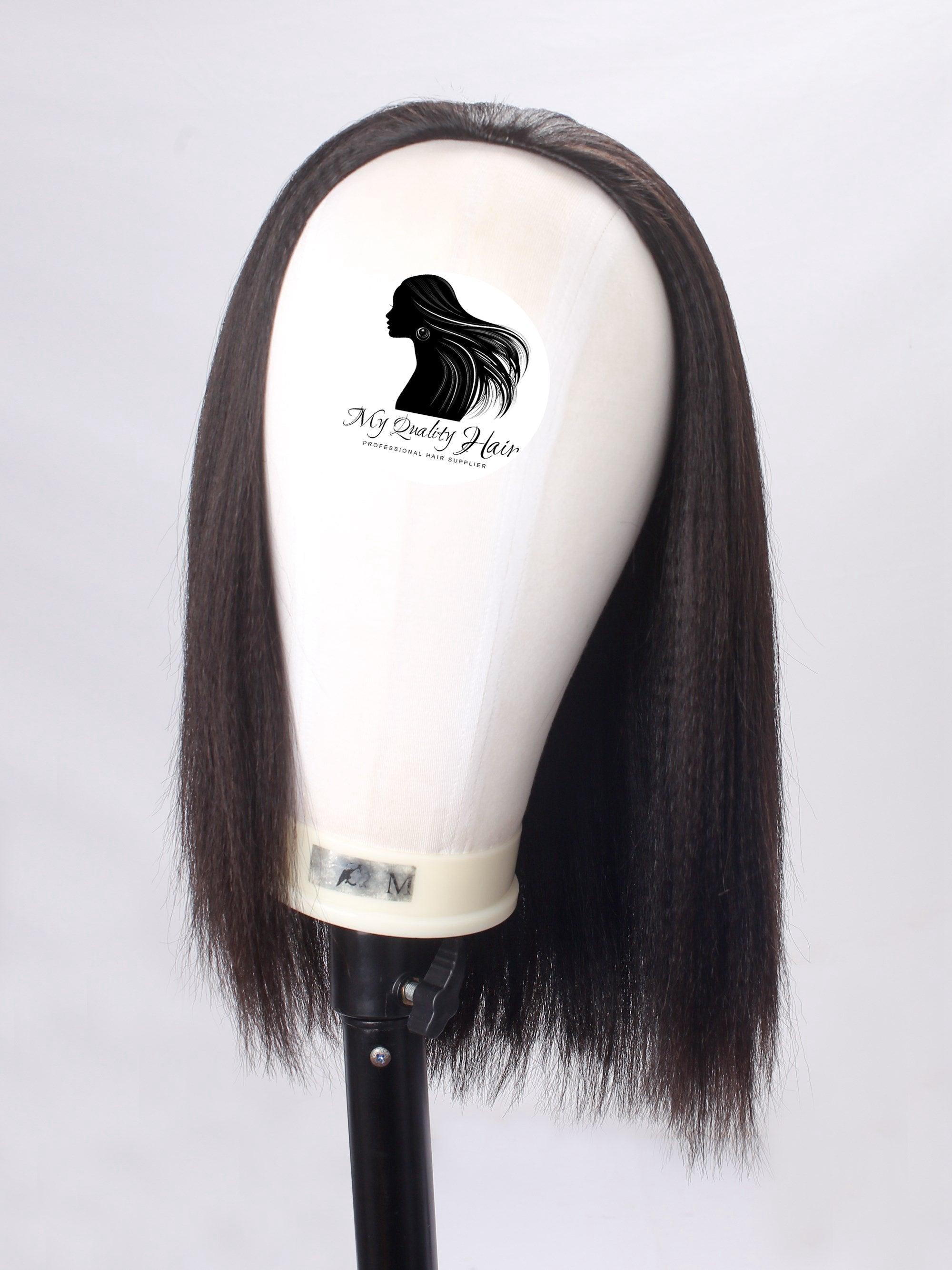 Half wig 2024 yaki hair