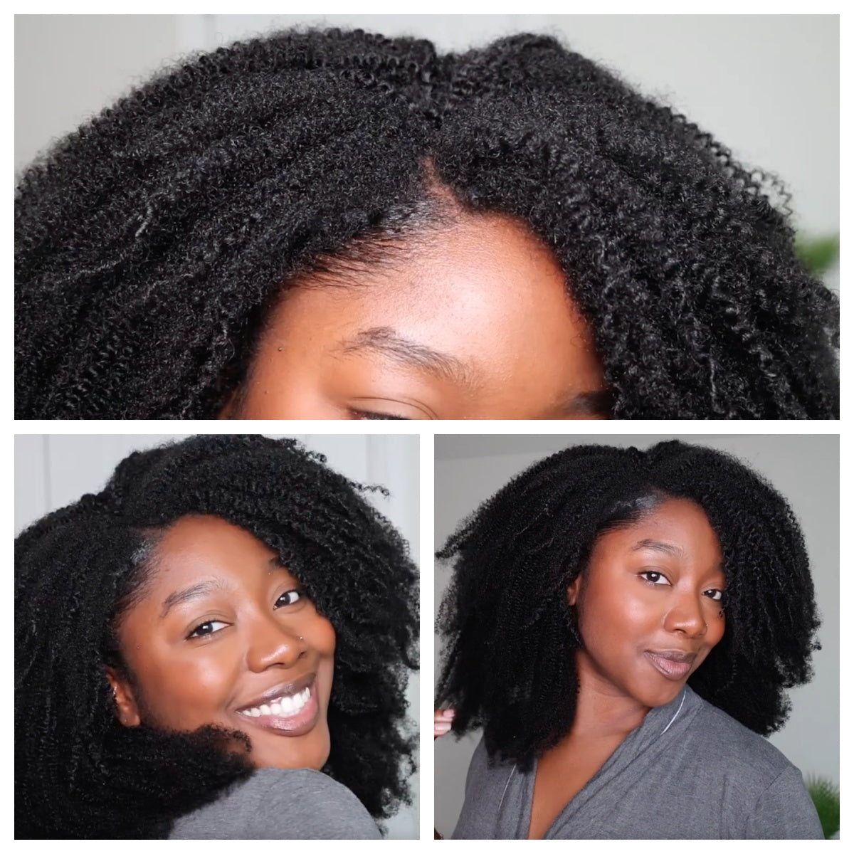 “no Way That’s Not Your Real Natural Hair!” 3 In 1 Kinky Curly(3c-4a 