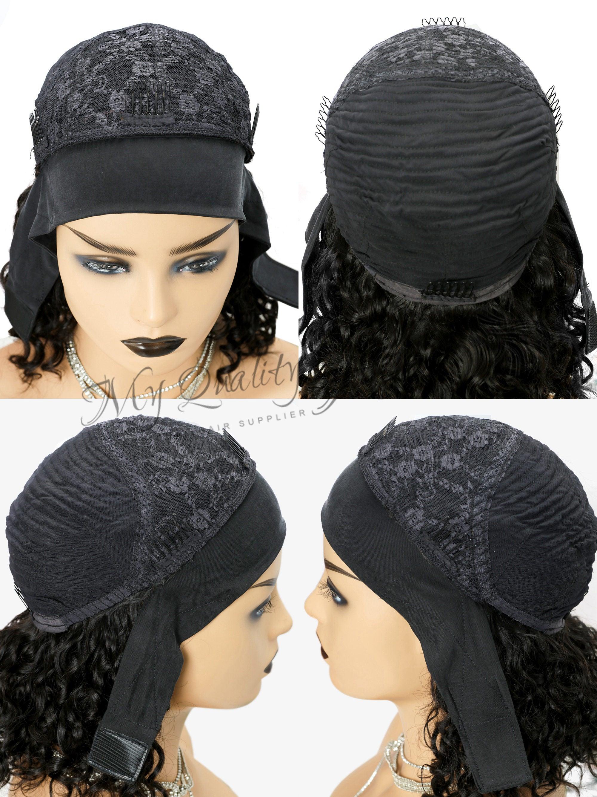 Coily Curly Headband Wig Human Hair Wigs HW33 myqualityhair