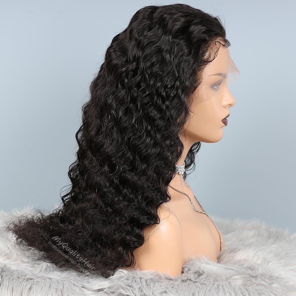 Deep Wave Glueless 13X6 Lace Front Human Hair Wigs LW03