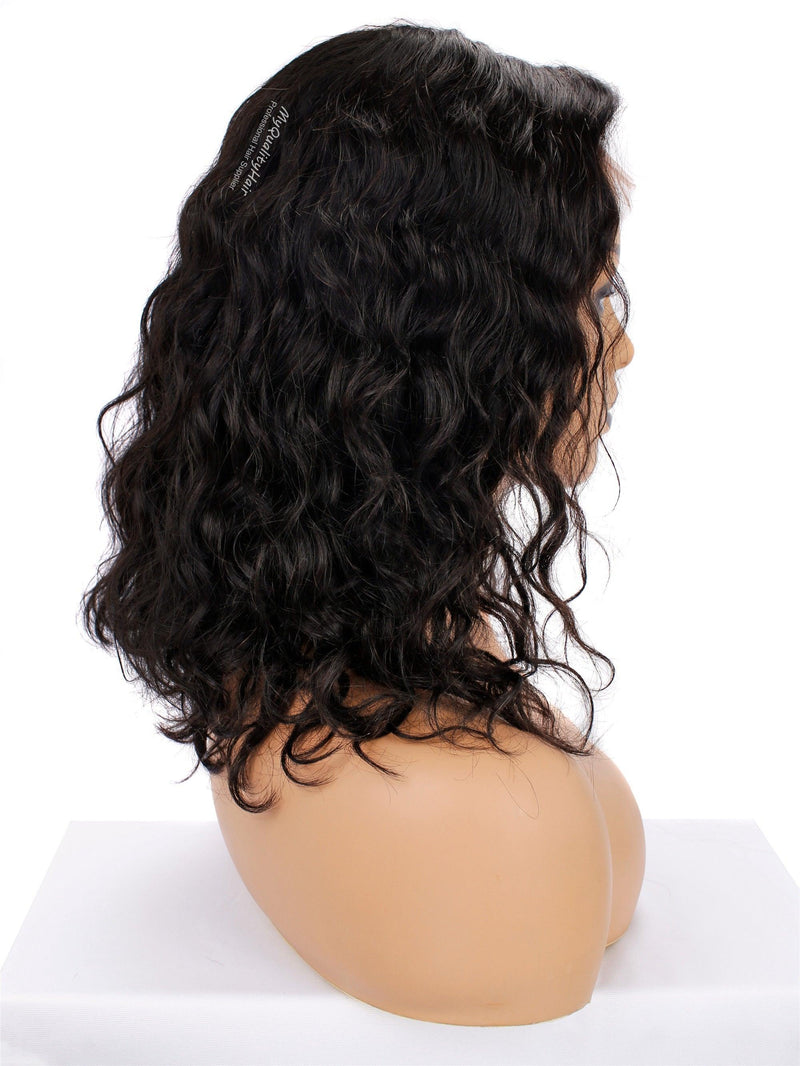 人気の春夏 Coshgirl Headband Wig Wave Wig Hair Human Deep Human Headband Hair  Curly Body Wave 16 Inch Glueless None Lace Front Wig Braz 