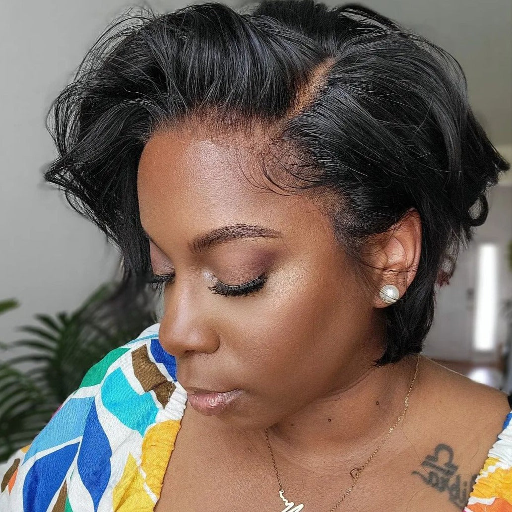 Pixie cut deals lace front wigs